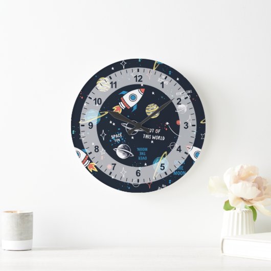 Uit dit World Space Pattern Grote Klok (Huis)