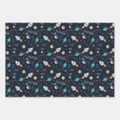 Uit dit World Space Pattern Inpakpapier Vel (Voorkant)