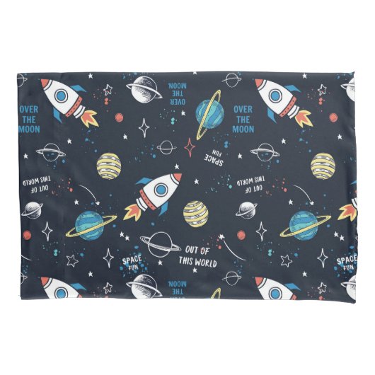 Uit dit World Space Pattern Kussensloop (Voorkant)