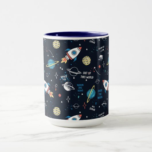 Uit dit World Space Pattern Mok (Midden)