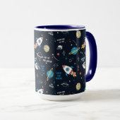 Uit dit World Space Pattern Mok (Voorkant rechts)
