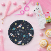 Uit dit World Space Pattern Papieren Bordje (Feest)