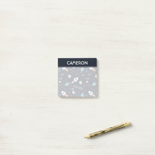 Uit dit World Space Pattern Post-it® Notes (Op bureau)