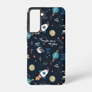 Uit dit World Space Pattern Samsung Galaxy Hoesje