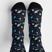 Uit dit World Space Pattern Sokken (Top)