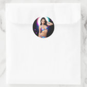 Uit dit World Swimsuit Model Ronde Sticker (Tas)