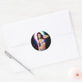 Uit dit World Swimsuit Model Ronde Sticker (Envelop)