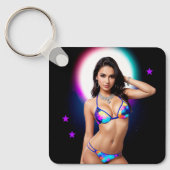 Uit dit World Swimsuit Model Sleutelhanger (Voorkant)