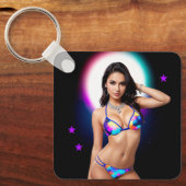 Uit dit World Swimsuit Model Sleutelhanger (Voorkant)