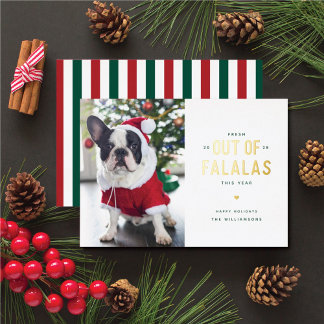Uit Falalas Funny Dog Folie Holiday Kaart