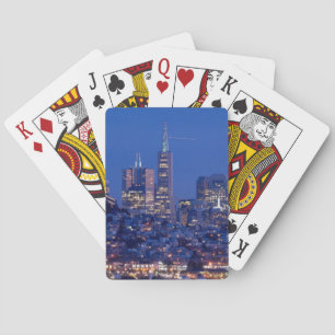 Uit het dak van de gevangenis op Alcatraz genomen Pokerkaarten