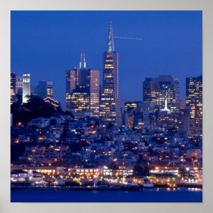 Uit het dak van de gevangenis op Alcatraz genomen Poster