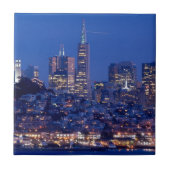 Uit het dak van de gevangenis op Alcatraz genomen Tegeltje (Voorkant)