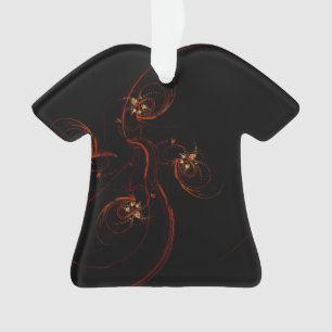 Uit het donkere Abstracte Kunstacryl Shirt Ornament