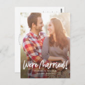 Uit het hart bruiloft aankondiging Briefkaart (Voorkant / Achterkant)