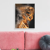 Uit het Houtwerk Verpakt Canvas Afdruk (Insitu (Woonkamer))