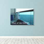 Uit het Kantoor Canvas Afdruk (Insitu (Houten vloer))