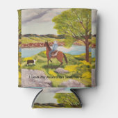 Uit het Westen Schilderen aangepaste Koelbox Blikjeskoeler (Voorkant)