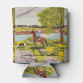 Uit het Westen Schilderen aangepaste Koelbox Blikjeskoeler (Achterkant)