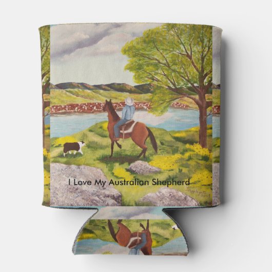 Uit het Westen Schilderen aangepaste Koelbox Blikjeskoeler (Achterkant)