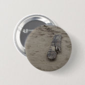 Uit het Zee Ronde Button 5,7 Cm (Voorkant /achterkant)