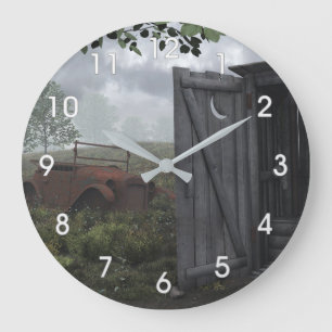 UIT HUIS EN DE GEROESTE KLOK VAN DE AUTO