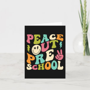 Uit kleuterschool Groovy Afstuderen Laatste dag va Kaart