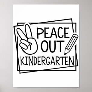Uit kleuterschool Laatste dag van school Zomervaka Poster