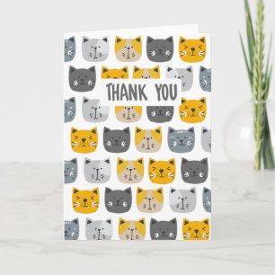 Uit liefde voor katten bedankkaart