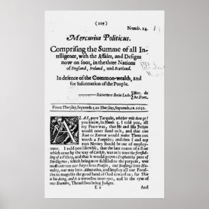 uit "Mercurius Politicus" Poster
