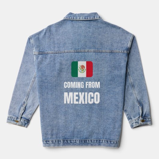Uit Mexico komen Denim Jacket (Achterkant)