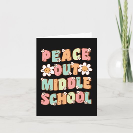 Uit middelbare school Afstuderen Groovy Laatste da Kaart (Voorkant)