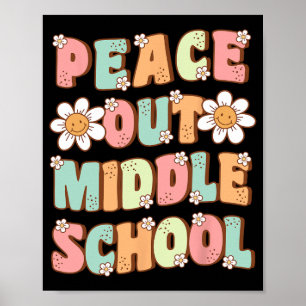 Uit middelbare school Afstuderen Groovy Laatste da Poster