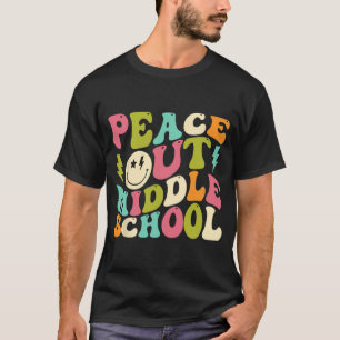 Uit Middelbare School Groovy Afstuderen Laatste da T-shirt