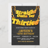 Uit mijn dertiger jaren - uitnodiging (Voorkant)