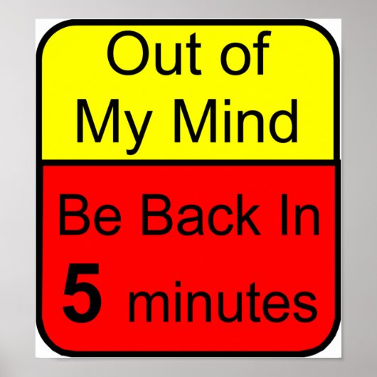 Uit mijn gedachten poster (Voorkant)