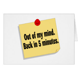 Uit mijn gedachten terug in 5 minuten