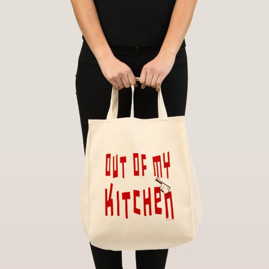 Uit mijn keuken Funny Cook Slogan Canvas tas (Voorkant (product))