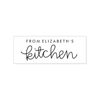 Uit mijn keuken gepersonaliseerde rubberen stempel