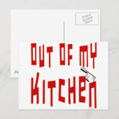 Uit mijn keukenGezegde Briefkaart (Voorkant / Achterkant)