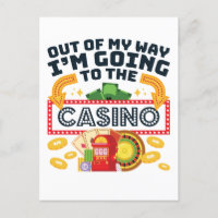 Uit mijn weg ga ik naar de Casino Gambler