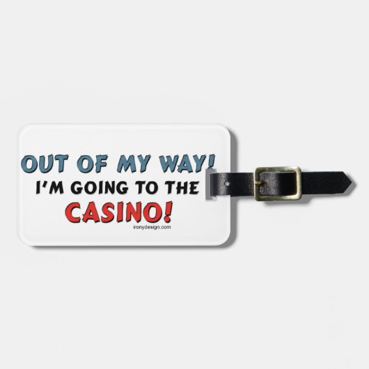 Uit mijn weg naar Casino Bagagelabel (Voorkant horizontaal)