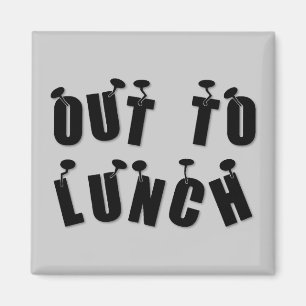 "Uit naar Lunch" Magneet
