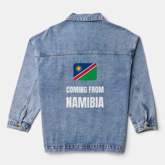 Uit Namibië Denim Jacket (Achterkant)