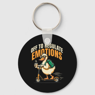 Uit om Emoties te Reguleren Funny Goose Scooter Me Sleutelhanger