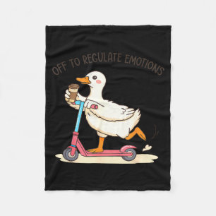 Uit om emoties te reguleren gans grappige geesteli fleece deken