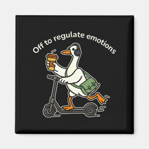 Uit om emoties te reguleren grappige domme gans me magneet