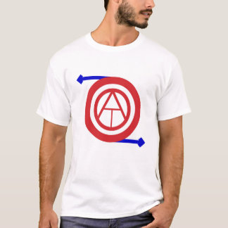 Uit op een tangent wit T-shirt
