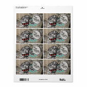 Uit orde graffiti etiket (Full Sheet)