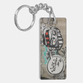 Uit orde graffiti sleutelhanger (Voorkant Links)
